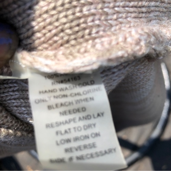 Calvin Klein Cowl Neck Sweater Dress Long Sleeve Tan - Picture 5 of 7